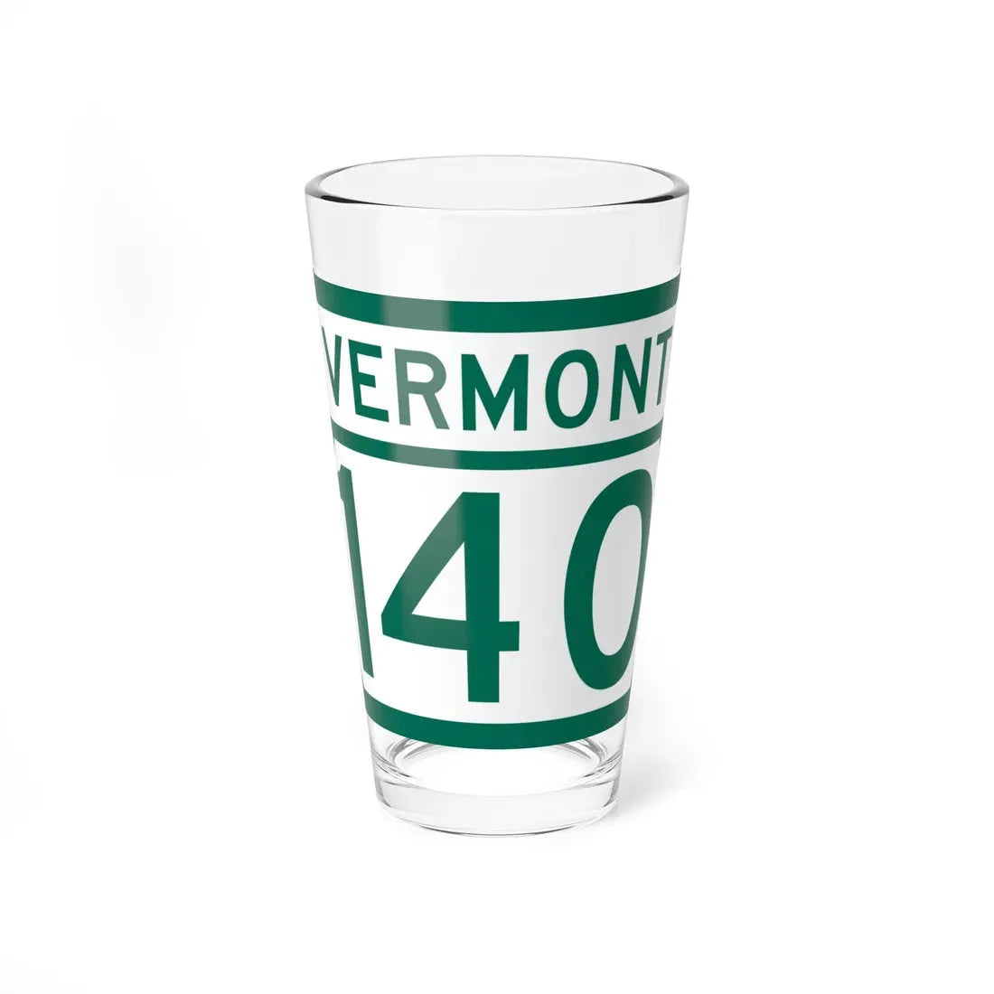 Vermont 140 (Vermont) (Road Sign) Pint Glass 16oz 16oz - Go Mug Yourself