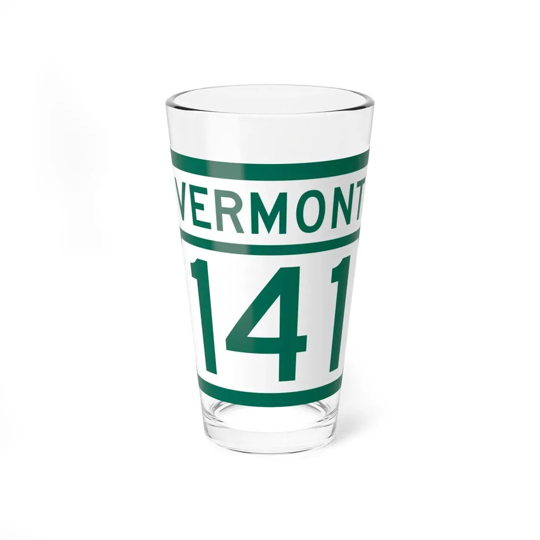 Vermont 141 (Vermont) (Road Sign) Pint Glass 16oz 16oz - Go Mug Yourself