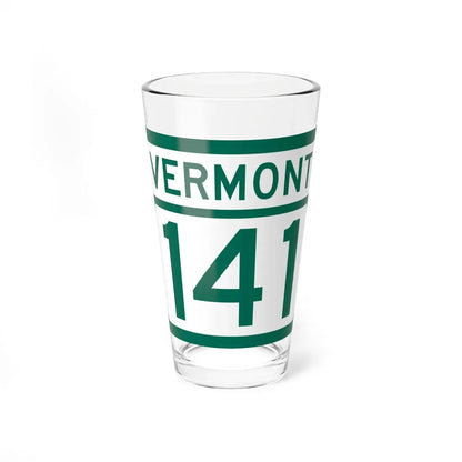 Vermont 141 (Vermont) (Road Sign) Pint Glass 16oz 16oz - Go Mug Yourself
