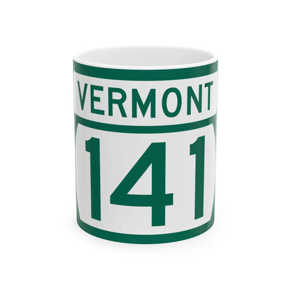 Vermont 141 (Vermont) (Road Sign) White Coffee Mug 11oz - Go Mug Yourself