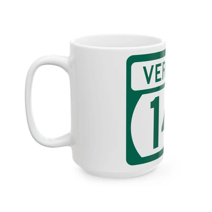 Vermont 141 (Vermont) (Road Sign) White Coffee Mug - Go Mug Yourself