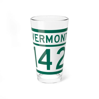 Vermont 142 (Vermont) (Road Sign) Pint Glass 16oz 16oz - Go Mug Yourself