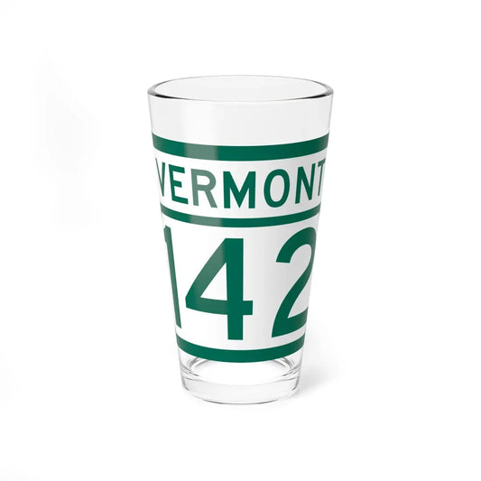 Vermont 142 (Vermont) (Road Sign) Pint Glass 16oz 16oz - Go Mug Yourself