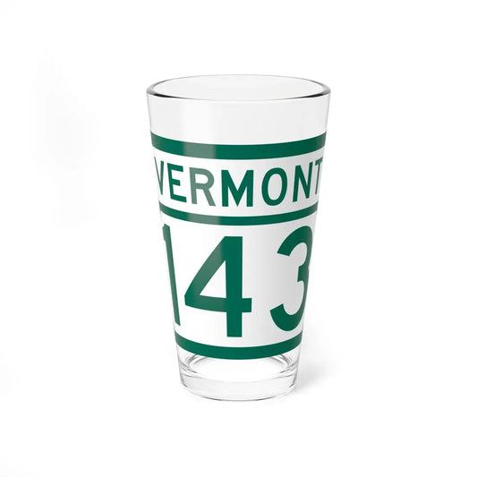 Vermont 143 (Vermont) (Road Sign) Pint Glass 16oz 16oz - Go Mug Yourself