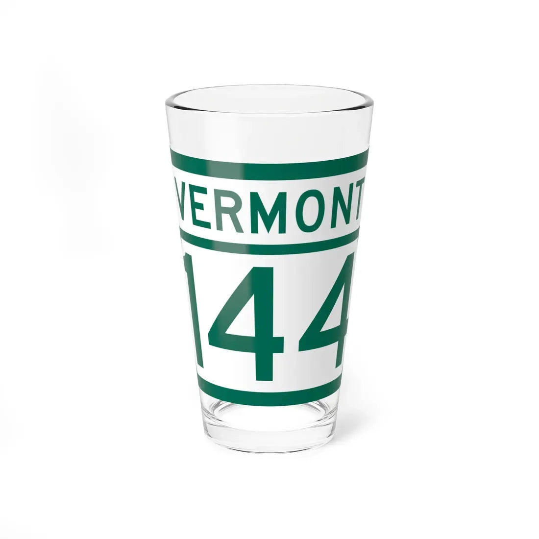 Vermont 144 (Vermont) (Road Sign) Pint Glass 16oz 16oz - Go Mug Yourself