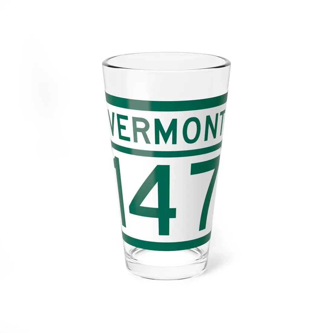Vermont 147 (Vermont) (Road Sign) Pint Glass 16oz 16oz - Go Mug Yourself