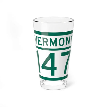 Vermont 147 (Vermont) (Road Sign) Pint Glass 16oz 16oz - Go Mug Yourself