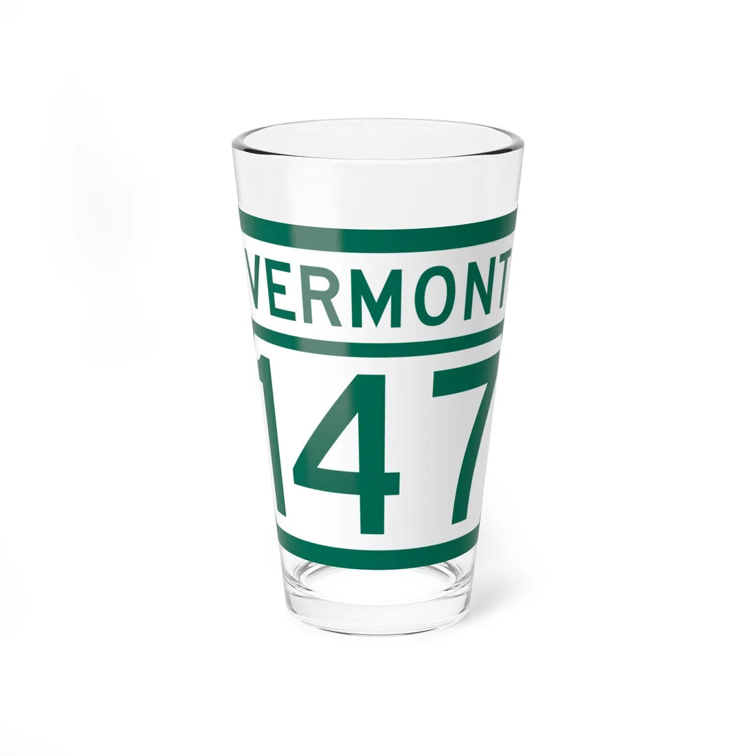 Vermont 147 (Vermont) (Road Sign) Pint Glss 16oz 16oz - Go Mug Yourself