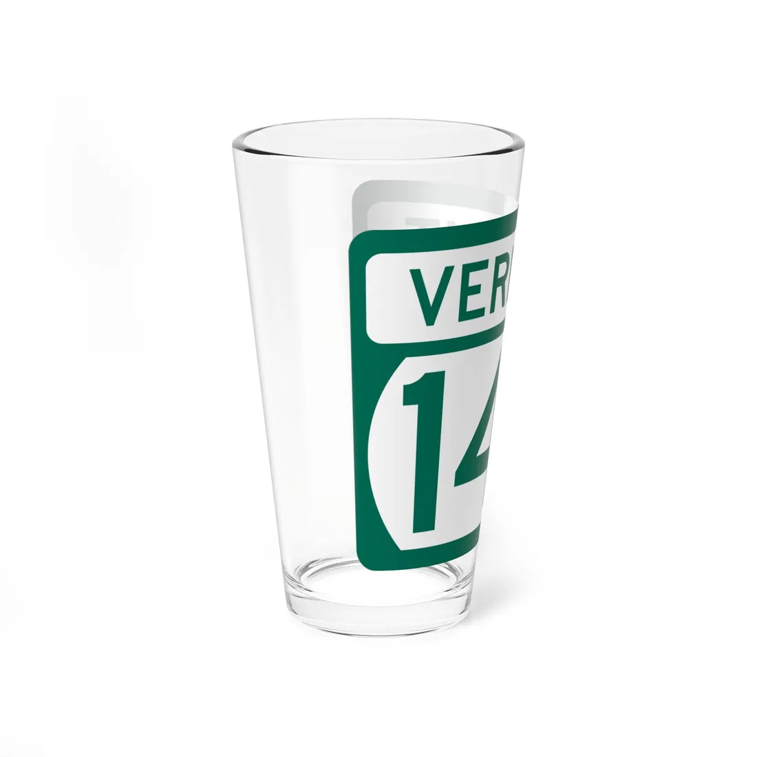 Vermont 147 (Vermont) (Road Sign) Pint Glss 16oz - Go Mug Yourself