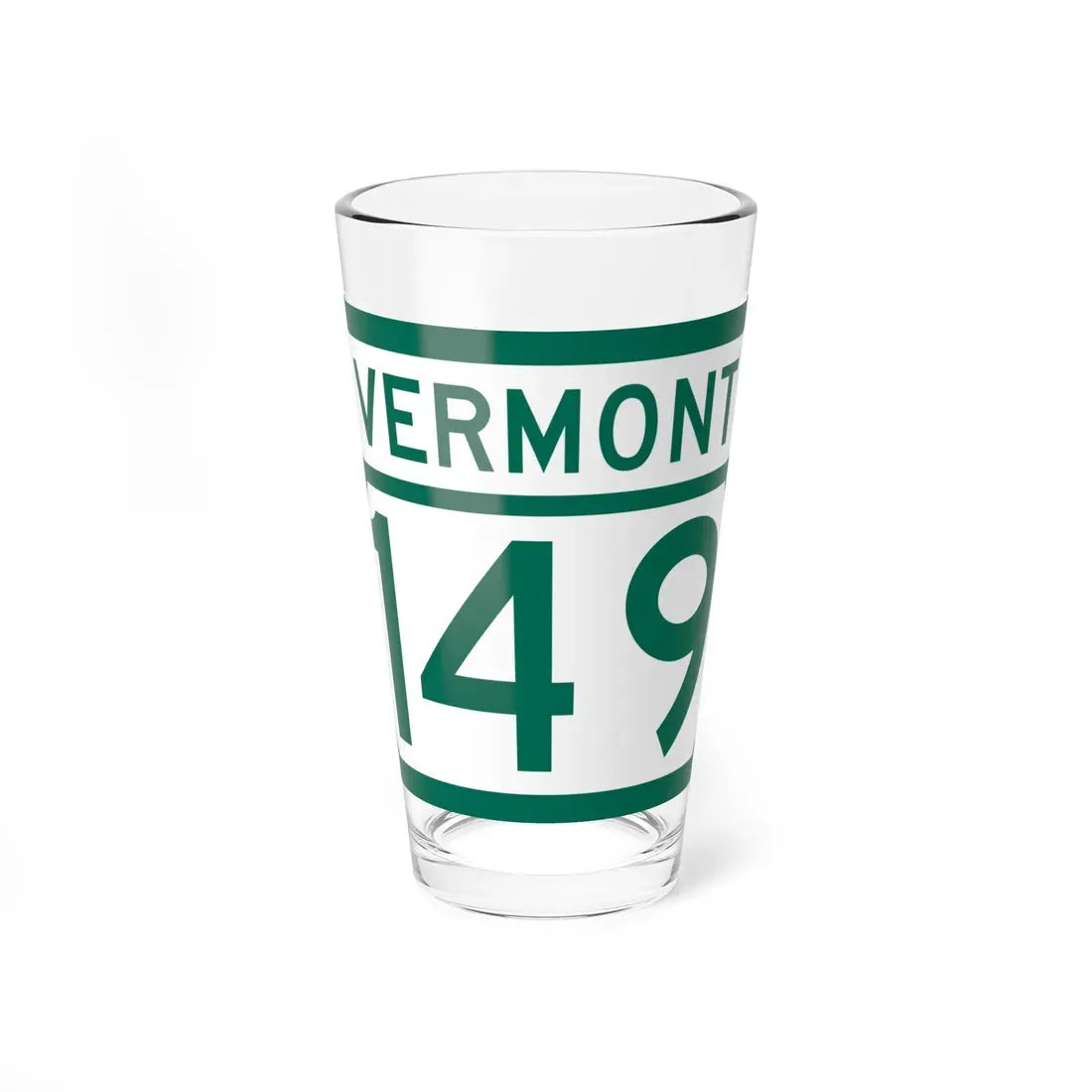 Vermont 149 (Vermont) (Road Sign) Pint Glass 16oz 16oz - Go Mug Yourself