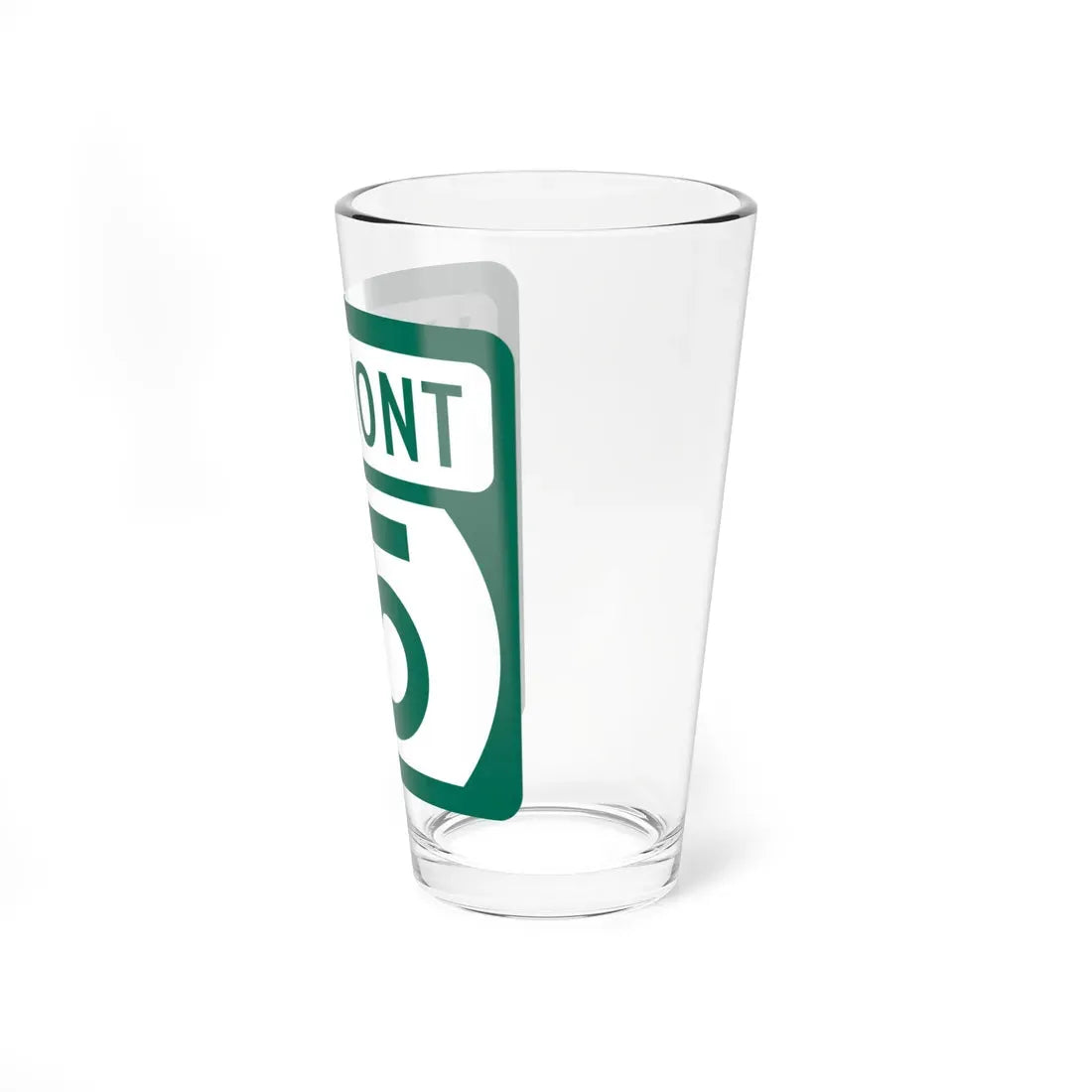 Vermont 15 (Vermont) (Road Sign) Pint Glass 16oz - Go Mug Yourself