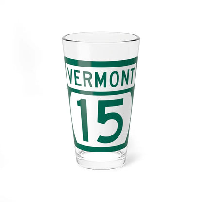 Vermont 15 (Vermont) (Road Sign) Pint Glss 16oz 16oz - Go Mug Yourself