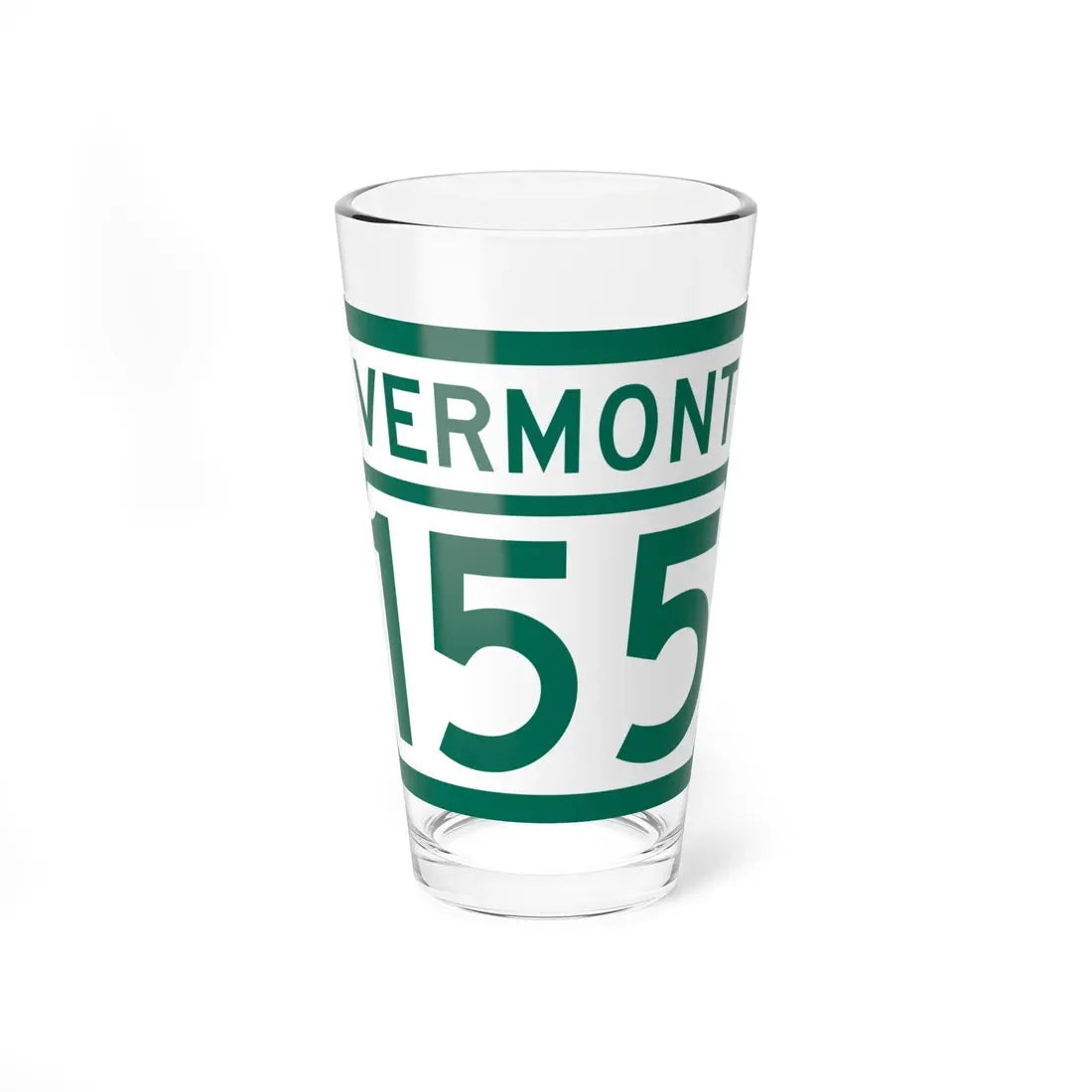 Vermont 155 (Vermont) (Road Sign) Pint Glass 16oz 16oz - Go Mug Yourself