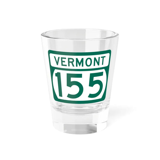 Vermont 155 (Vermont) (Road Sign) Shot Glass 1.5oz 1.5oz - Go Mug Yourself