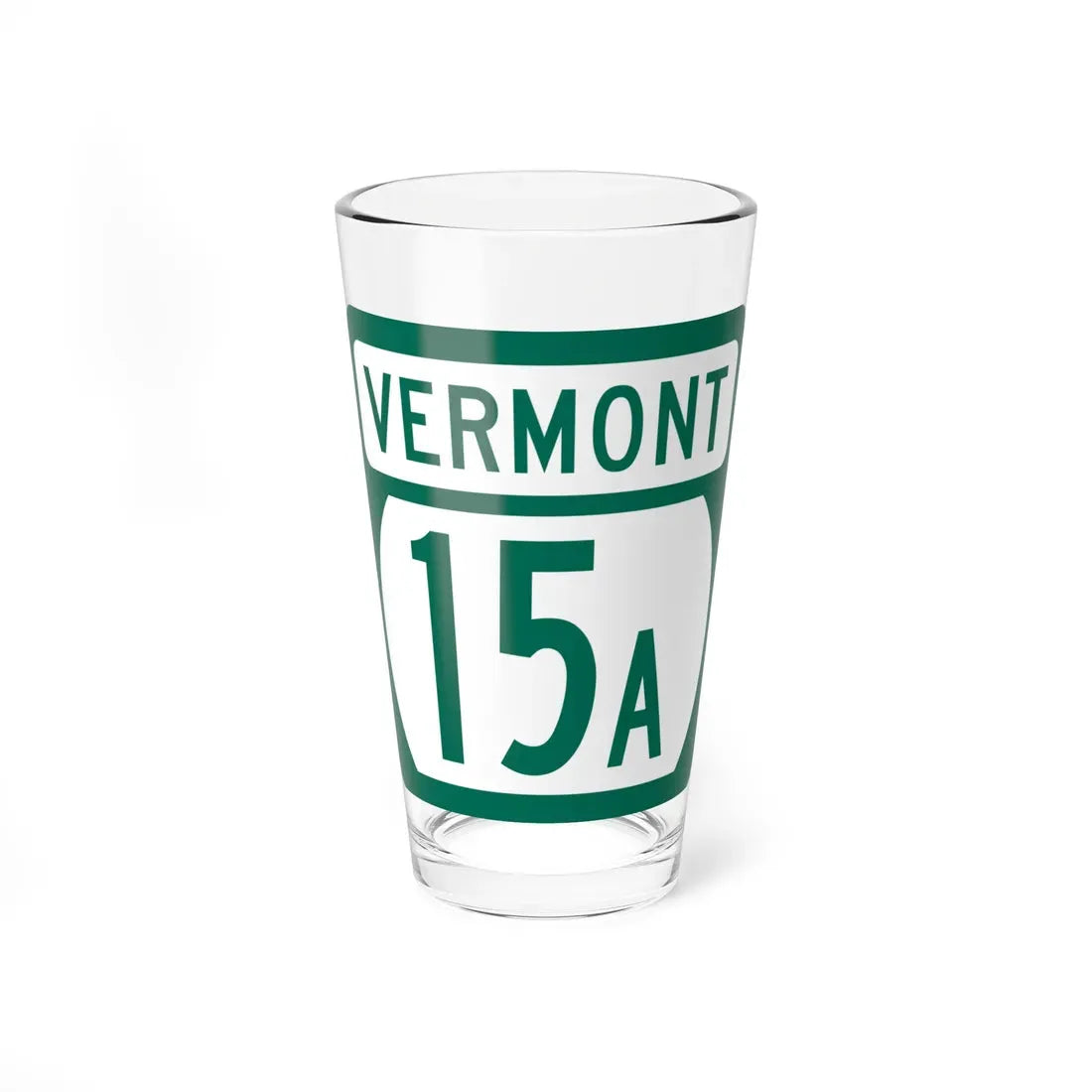 Vermont 15A (Vermont) (Road Sign) Pint Glass 16oz 16oz - Go Mug Yourself