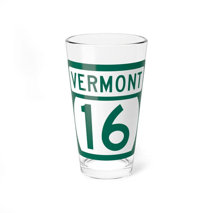 Vermont 16 (Vermont) (Road Sign) Pint Glss 16oz 16oz - Go Mug Yourself