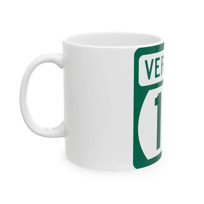 Vermont 16 (Vermont) (Road Sign) White Coffee Mug - Go Mug Yourself
