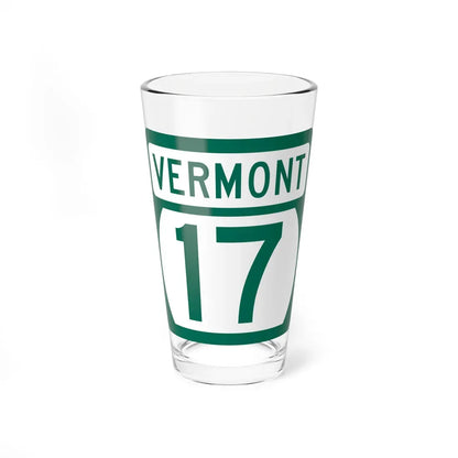 Vermont 17 (Vermont) (Road Sign) Pint Glass 16oz 16oz - Go Mug Yourself