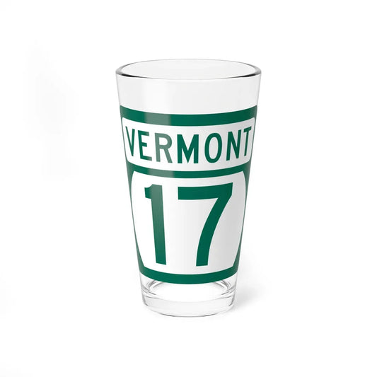 Vermont 17 (Vermont) (Road Sign) Pint Glass 16oz 16oz - Go Mug Yourself
