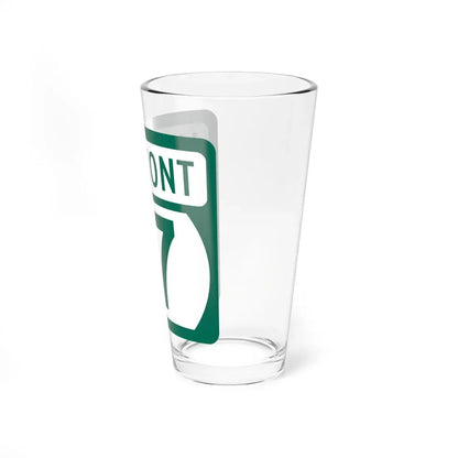 Vermont 17 (Vermont) (Road Sign) Pint Glass 16oz - Go Mug Yourself