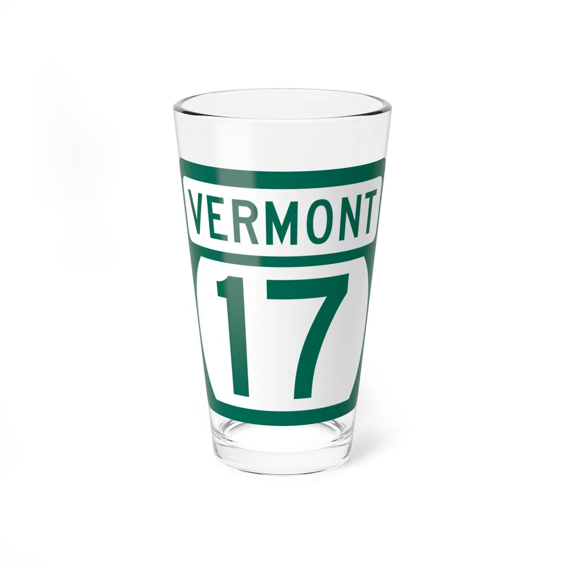 Vermont 17 (Vermont) (Road Sign) Pint Glss 16oz 16oz - Go Mug Yourself