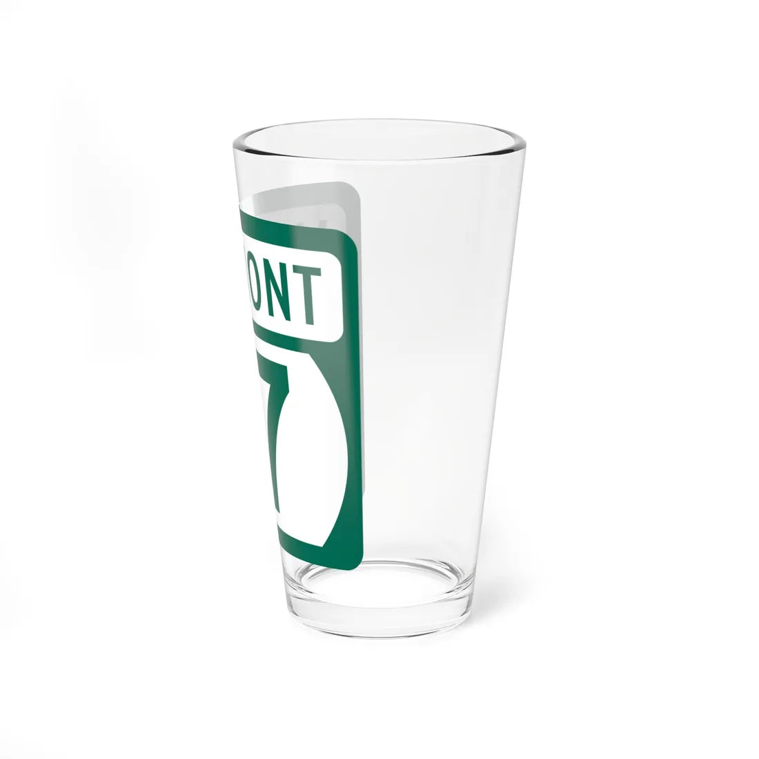 Vermont 17 (Vermont) (Road Sign) Pint Glss 16oz - Go Mug Yourself