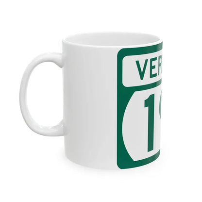 Vermont 191 (Vermont) (Road Sign) White Coffee Mug - Go Mug Yourself
