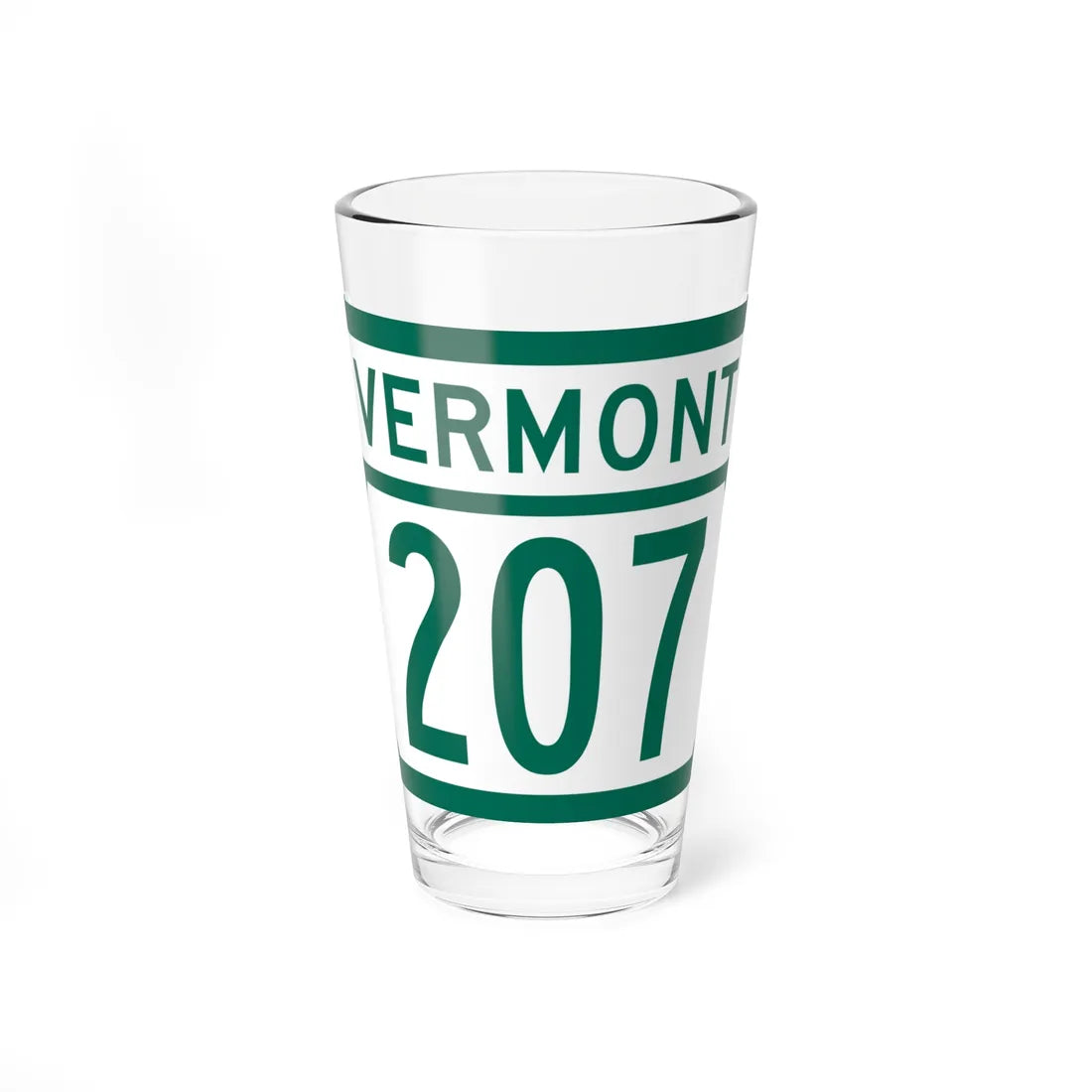 Vermont 207 (Vermont) (Road Sign) Pint Glss 16oz 16oz - Go Mug Yourself