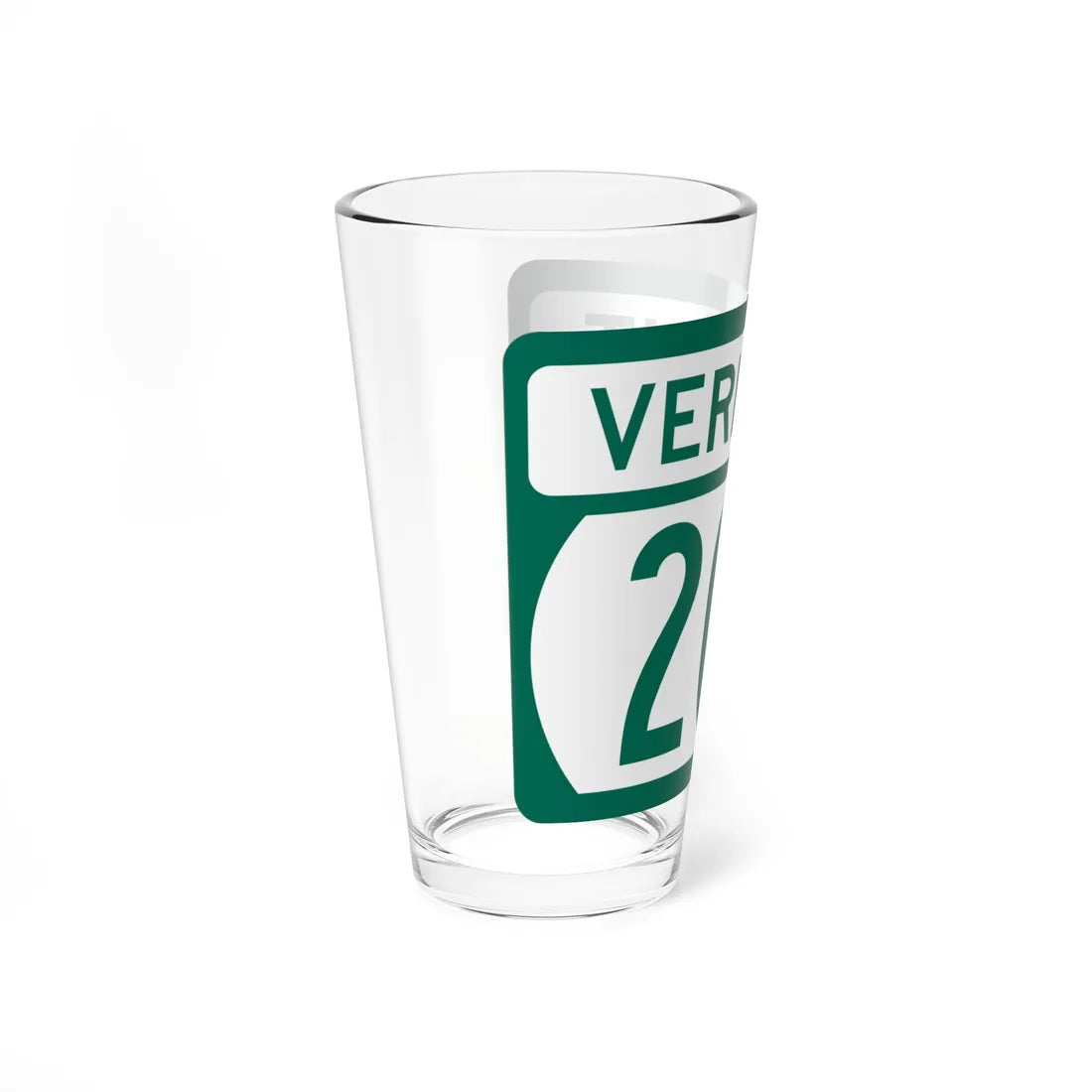 Vermont 207 (Vermont) (Road Sign) Pint Glss 16oz - Go Mug Yourself