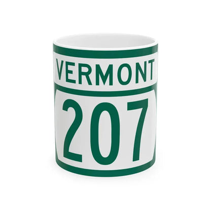 Vermont 207 (Vermont) (Road Sign) White Coffee Mug 11oz - Go Mug Yourself