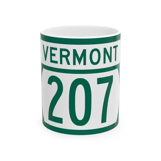 Vermont 207 (Vermont) (Road Sign) White Coffee Mug 11oz - Go Mug Yourself