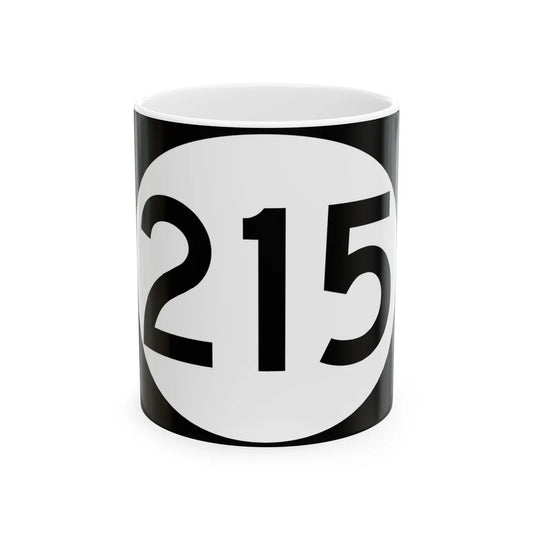 Vermont 215 town (Vermont) (Road Sign) White Coffee Mug 11oz - Go Mug Yourself