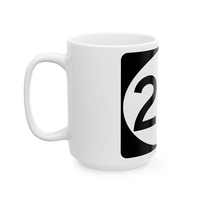 Vermont 215 town (Vermont) (Road Sign) White Coffee Mug - Go Mug Yourself