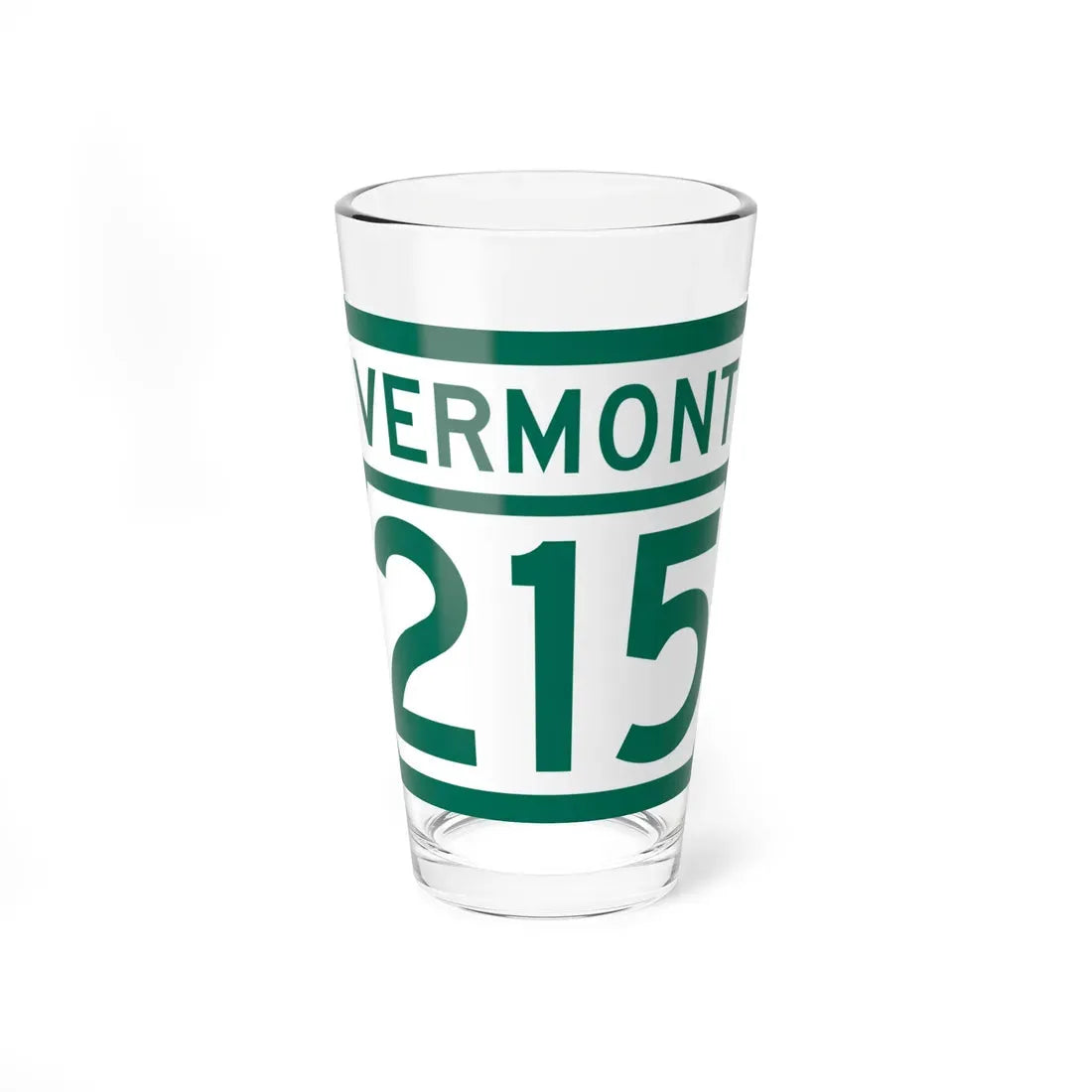 Vermont 215 (Vermont) (Road Sign) Pint Glass 16oz 16oz - Go Mug Yourself