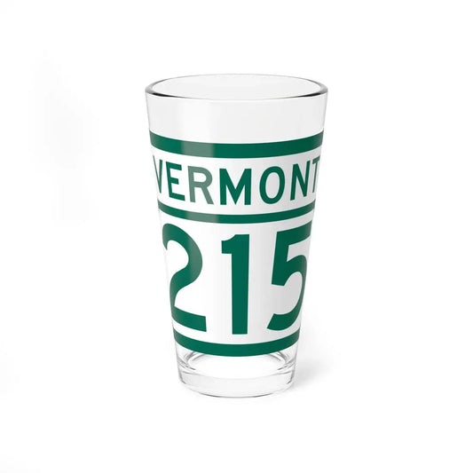 Vermont 215 (Vermont) (Road Sign) Pint Glass 16oz 16oz - Go Mug Yourself
