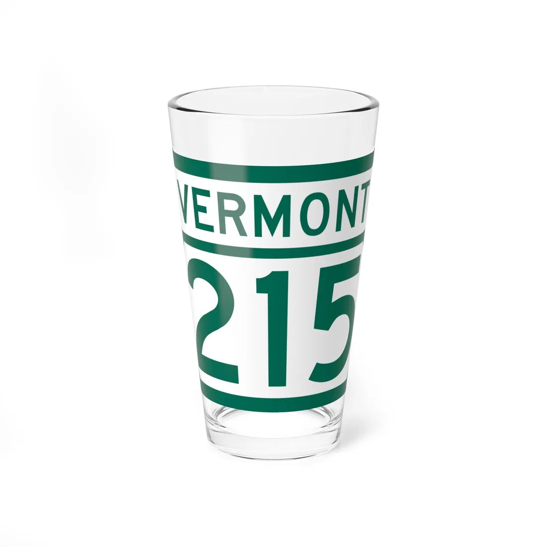 Vermont 215 (Vermont) (Road Sign) Pint Glss 16oz 16oz - Go Mug Yourself
