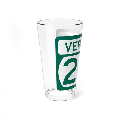 Vermont 215 (Vermont) (Road Sign) Pint Glss 16oz - Go Mug Yourself