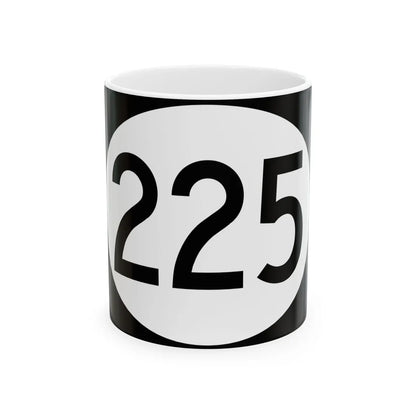 Vermont 225 town (Vermont) (Road Sign) White Coffee Mug 11oz - Go Mug Yourself