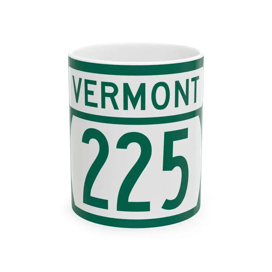 Vermont 225 (Vermont) (Road Sign) White Coffee Mug 11oz - Go Mug Yourself