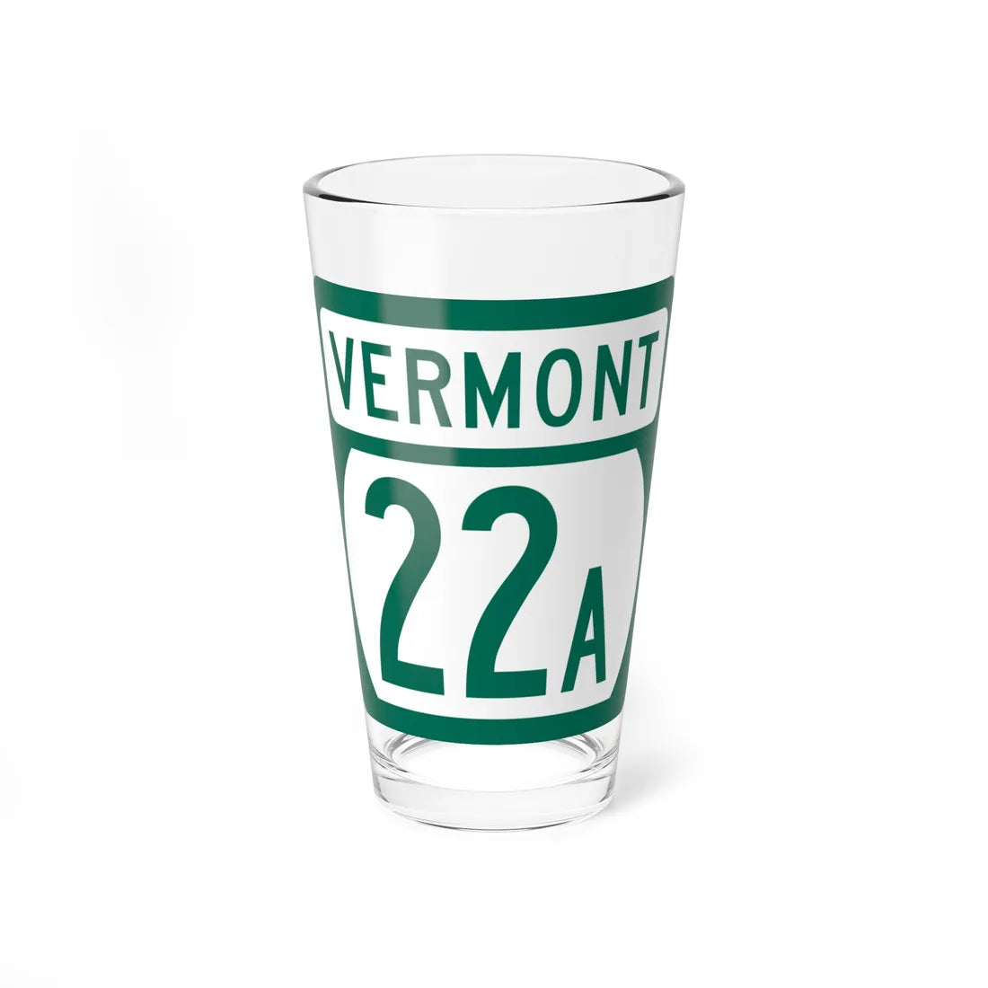 Vermont 22A (Vermont) (Road Sign) Pint Glss 16oz 16oz - Go Mug Yourself