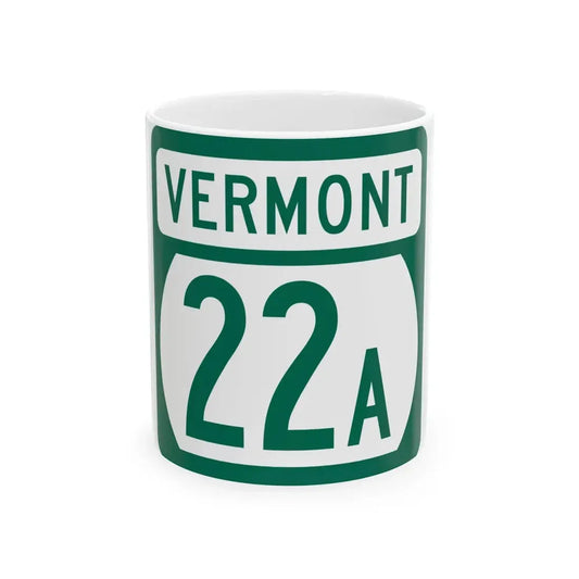 Vermont 22A (Vermont) (Road Sign) White Coffee Mug 11oz - Go Mug Yourself