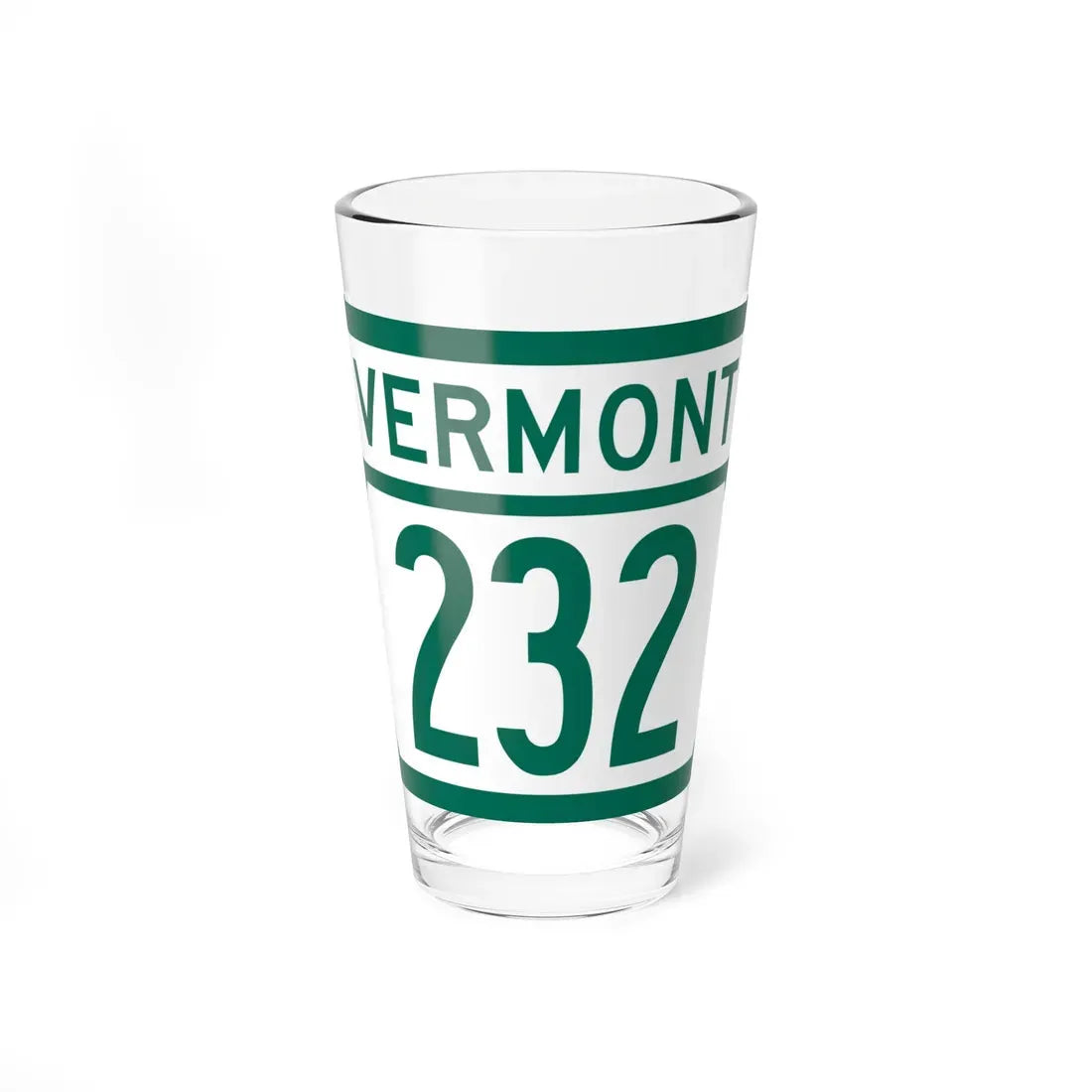 Vermont 232 (Vermont) (Road Sign) Pint Glass 16oz 16oz - Go Mug Yourself
