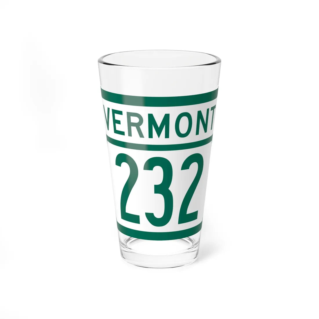 Vermont 232 (Vermont) (Road Sign) Pint Glss 16oz 16oz - Go Mug Yourself