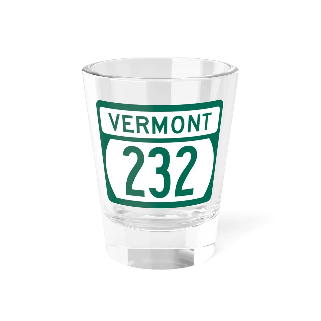 Vermont 232 (Vermont) (Road Sign) Shot Glass 1.5oz 1.5oz - Go Mug Yourself