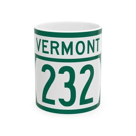 Vermont 232 (Vermont) (Road Sign) White Coffee Mug 11oz - Go Mug Yourself