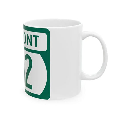 Vermont 232 (Vermont) (Road Sign) White Coffee Mug - Go Mug Yourself