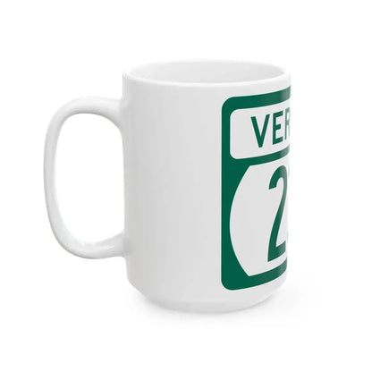 Vermont 232 (Vermont) (Road Sign) White Coffee Mug - Go Mug Yourself