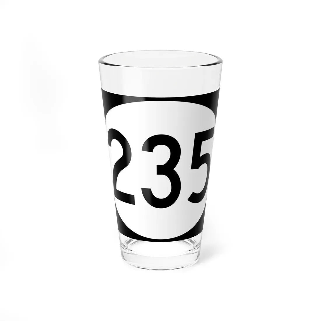 Vermont 235 town (Vermont) (Road Sign) Pint Glass 16oz 16oz - Go Mug Yourself