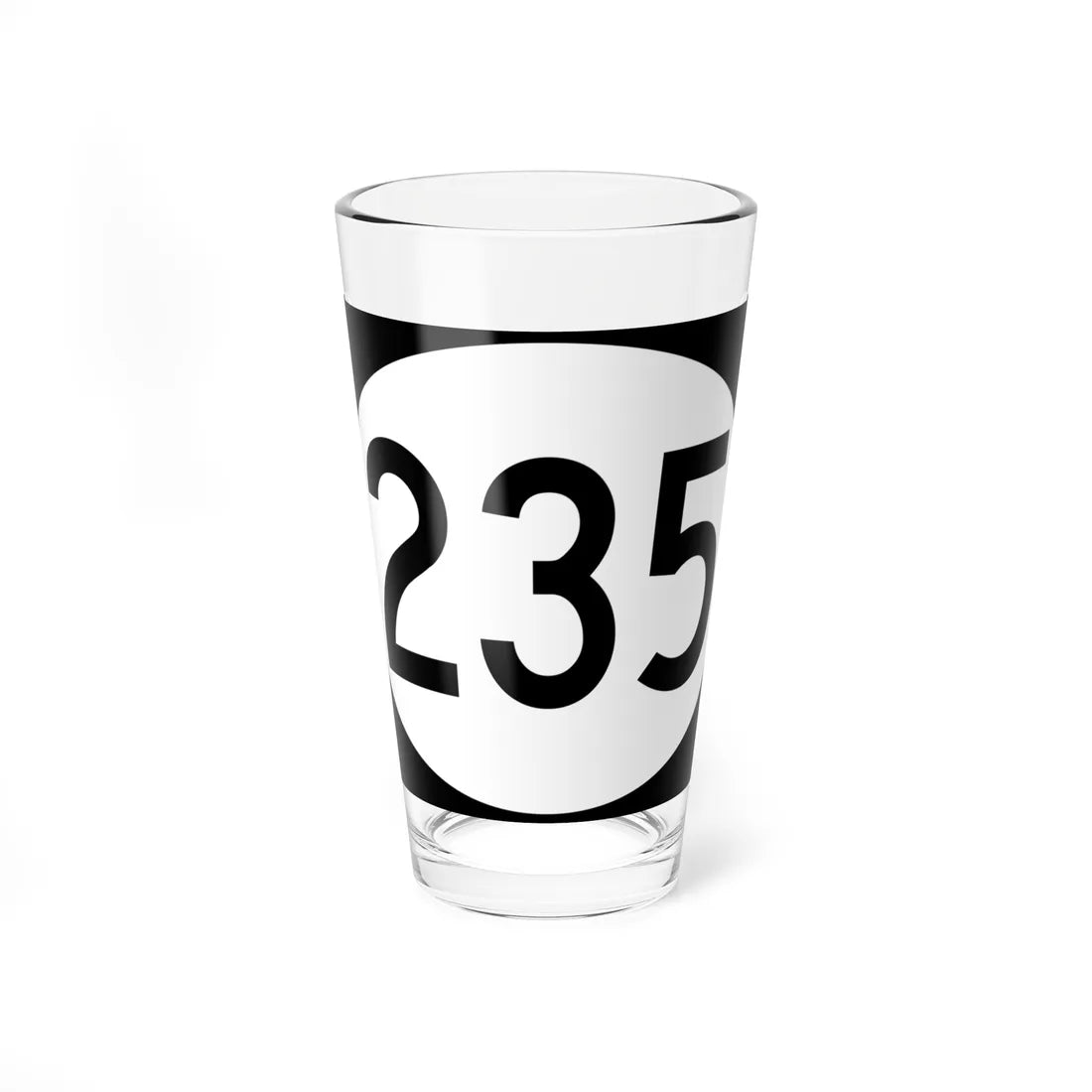 Vermont 235 town (Vermont) (Road Sign) Pint Glss 16oz 16oz - Go Mug Yourself