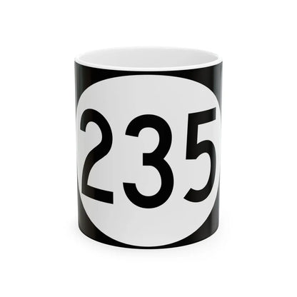 Vermont 235 town (Vermont) (Road Sign) White Coffee Mug 11oz - Go Mug Yourself